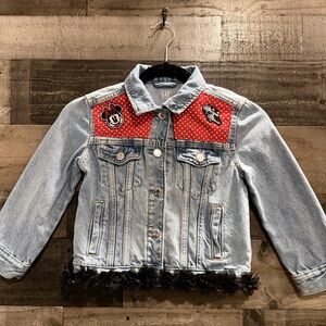 Kids Gap Denim Jacket with Red Accents